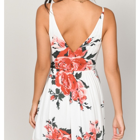 In Mind Ivory Multi Rose Print Maxi Dress - Picture 3 of 6